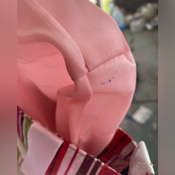 LIZ CLAIBORNE STRIPED TOTE BAG - Picture 8 of 14